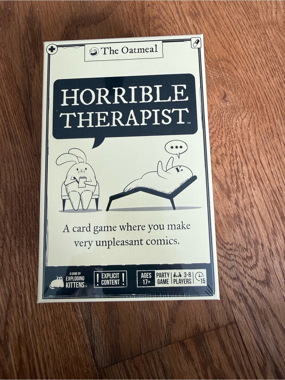 Horrible Therapist Card Game - NWT